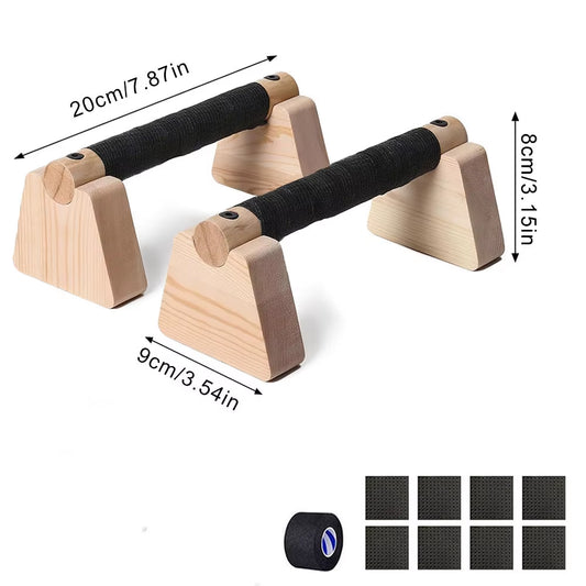 Paire de poussée en bois