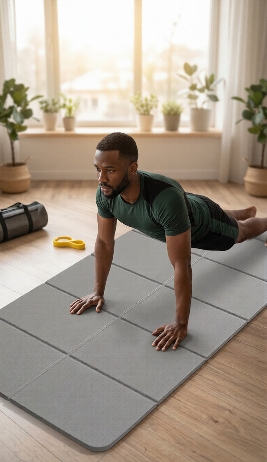 Tapis de yoga pliable